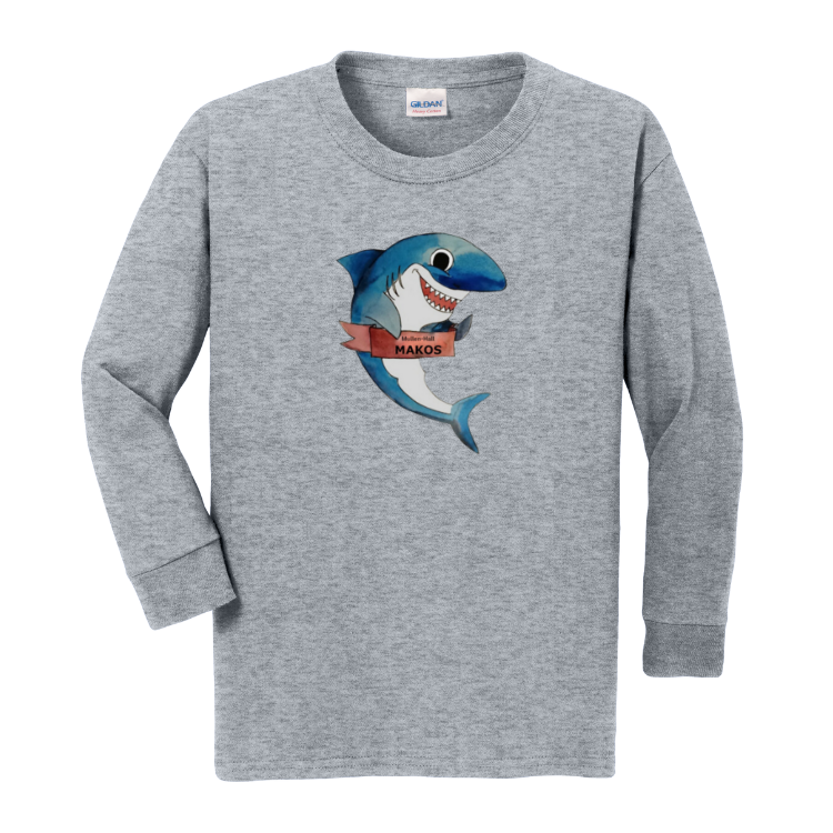 Mullen-Hall Elementary School - YOUTH Gildan Heavy Cotton Long Sleeve Tee (G540B)