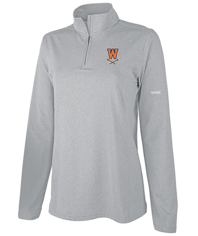 Walpole HS Golf - WOMEN'S HEATHERED ECO-LOGIC STRETCH QUARTER ZIP - 5468