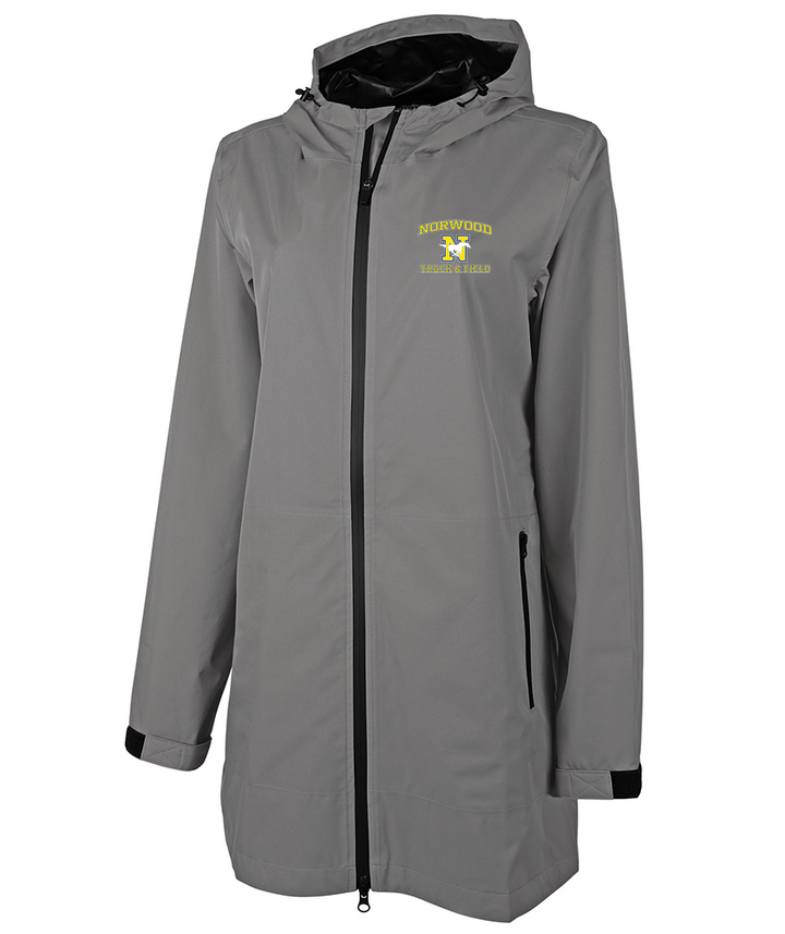 Chaqueta impermeable Atlantic para mujer de Norwood Track &amp; Field (5476)