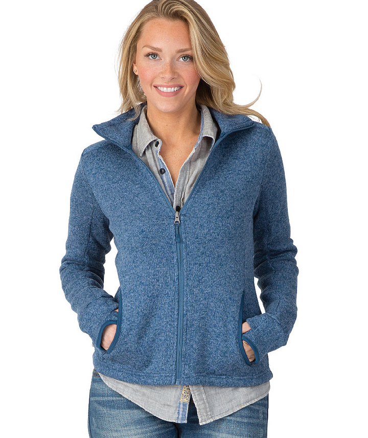 Chaqueta polar jaspeada Charles River MUJER (5493)