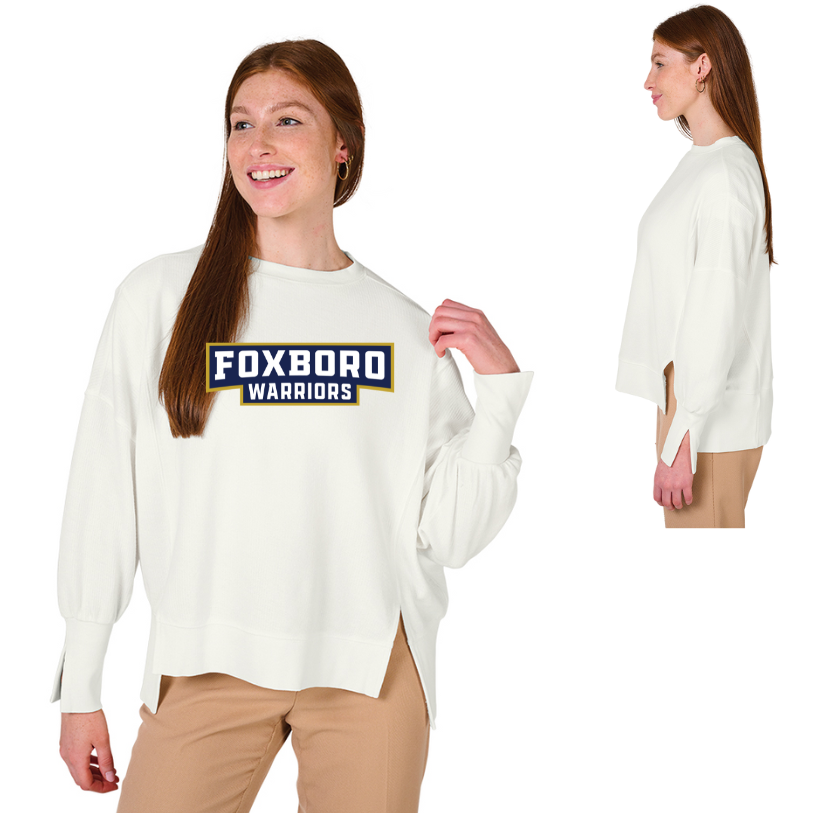 Sudadera con cuello redondo y empalmes Camden de Charles River para MUJER (5523) 
