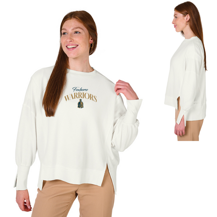 Sudadera con cuello redondo y empalmes Camden de Charles River para MUJER (5523) 