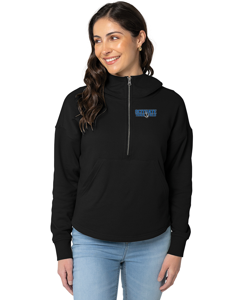 Sudadera con capucha con dobladillo festoneado Willow para mujer de Scituate Track &amp; Field (5527)