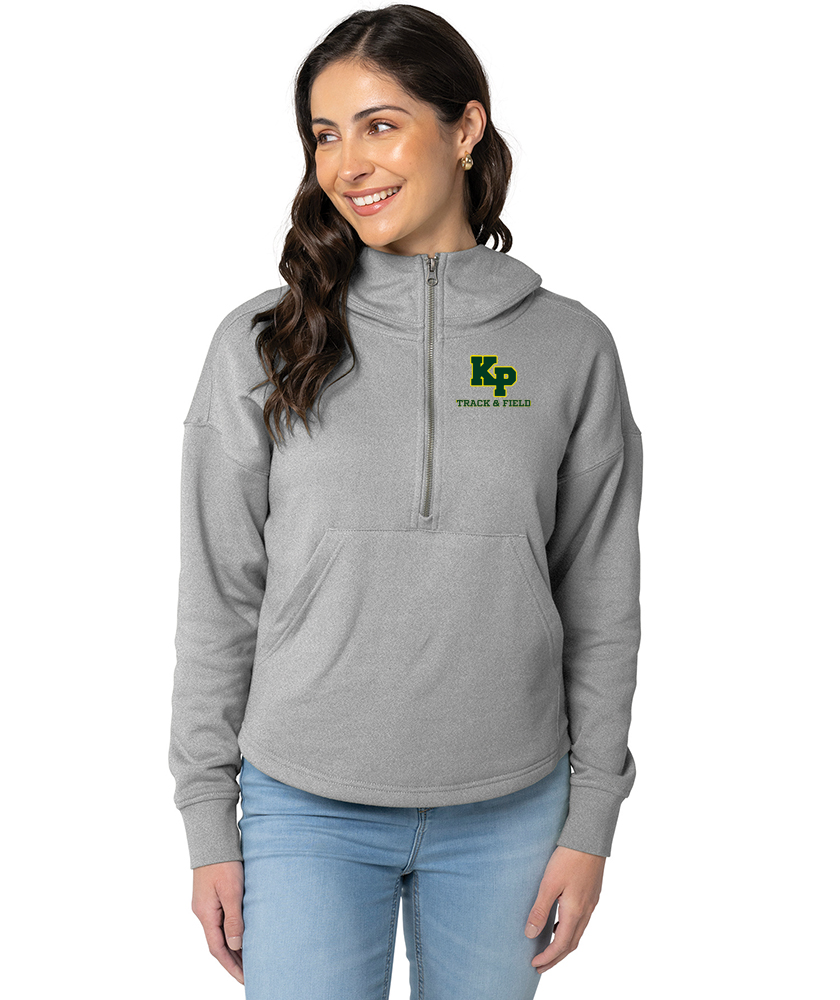 Sudadera con capucha con dobladillo festoneado Willow para mujer de King Philip Track &amp; Field (5527)