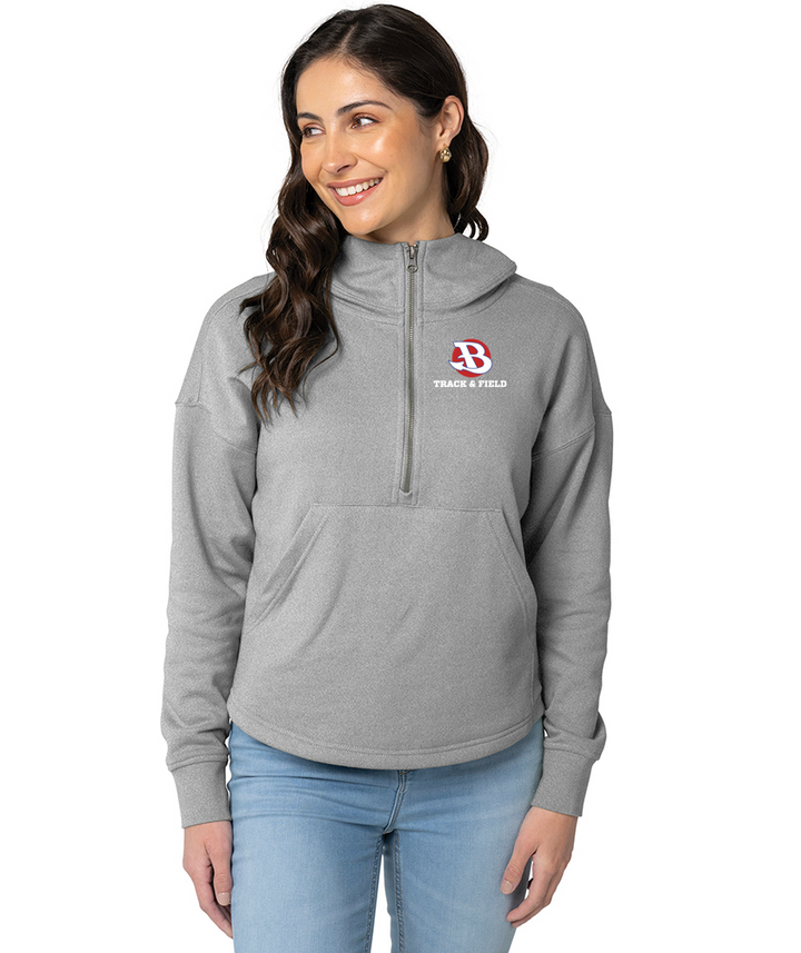 Burlington Track & Field- Women's Willow Scallop Hem Hoodie (5527)