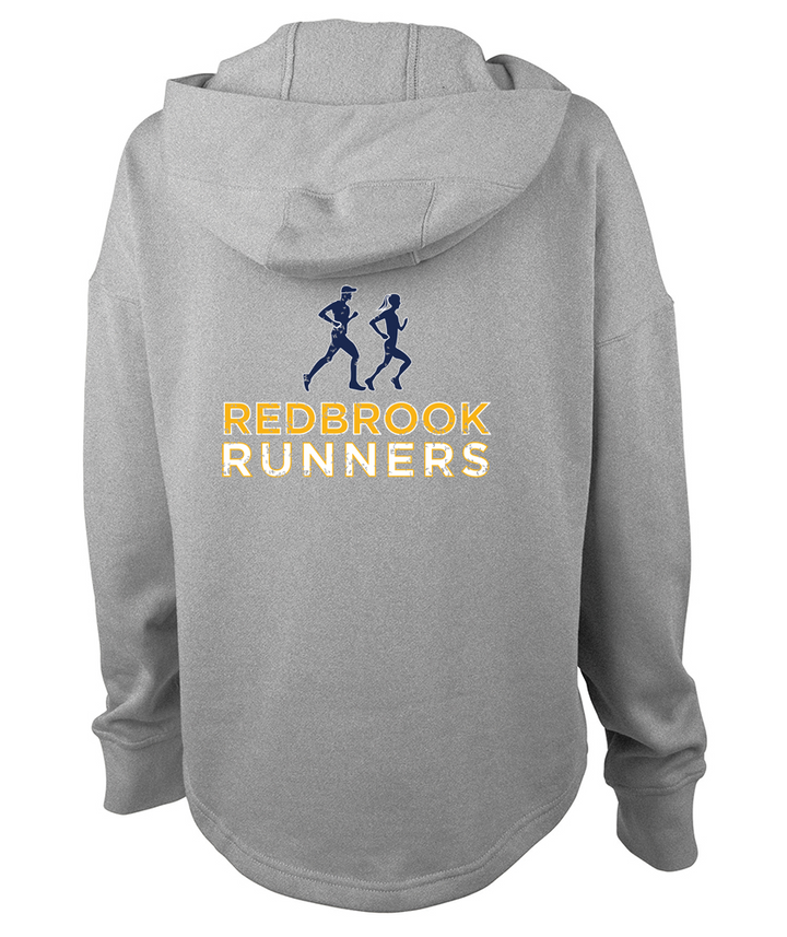 Sudadera con capucha con dobladillo festoneado Willow para mujer de Redbrook Runners (5527)