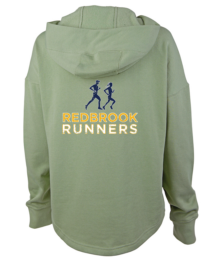 Sudadera con capucha con dobladillo festoneado Willow para mujer de Redbrook Runners (5527)