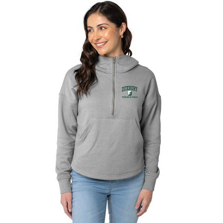 Sudadera con capucha con dobladillo festoneado Willow para mujer de Duxbury Track &amp; Field (5527)