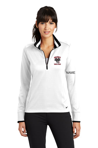 Wellesley Track and Field 2023 - Chaqueta de punto con cremallera media Nike Dri-FIT para mujer - 578674