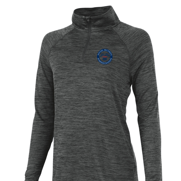 SSA WOMEN'S SPACE DYE PERFORMANCE PULLOVER(5763)