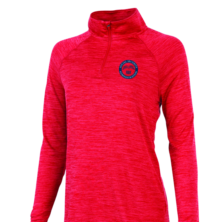 SSA WOMEN'S SPACE DYE PERFORMANCE PULLOVER(5763)