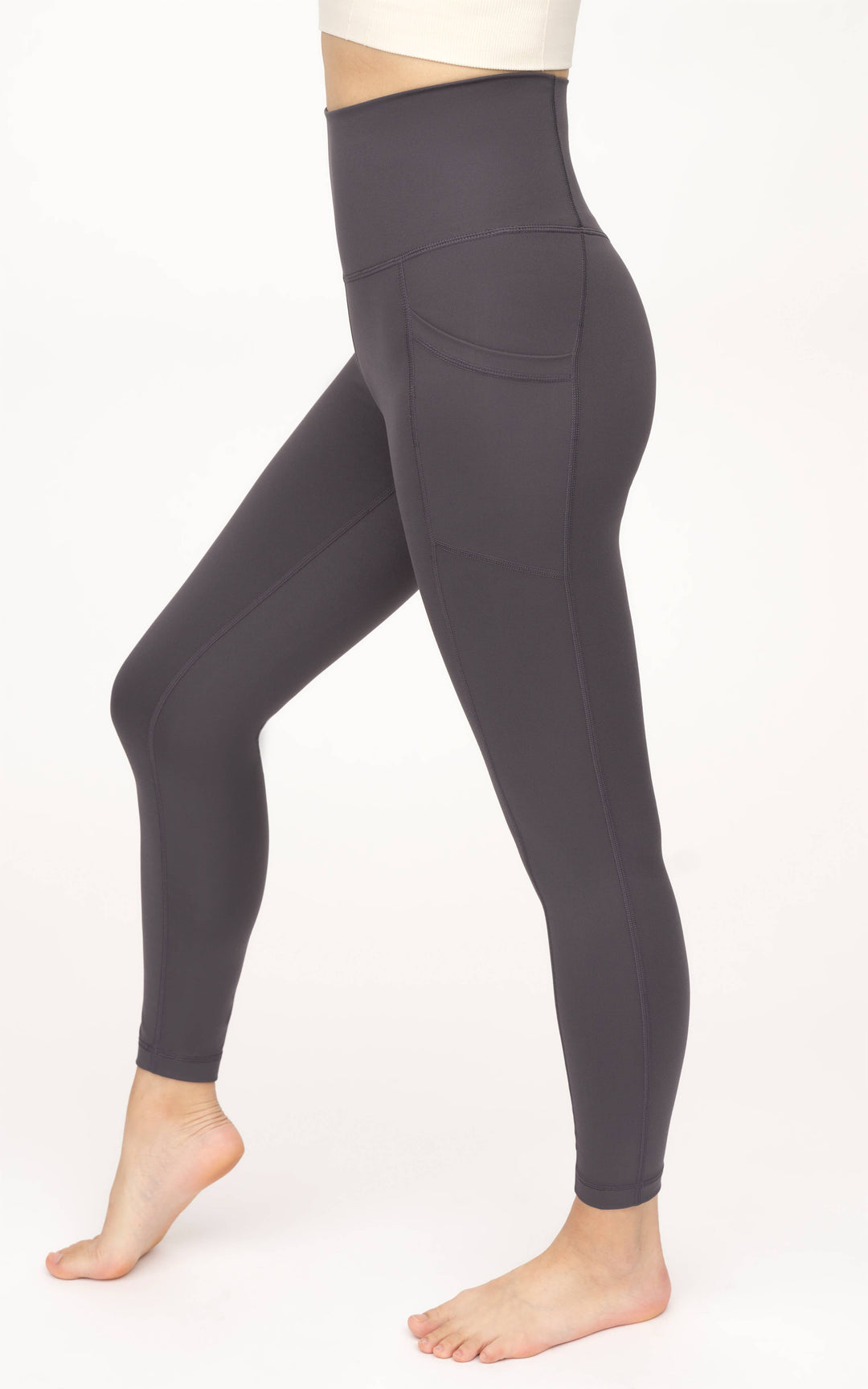 Leggings hasta el tobillo con bolsillos laterales y tiro alto Powerlux de 90 Degree by Reflex