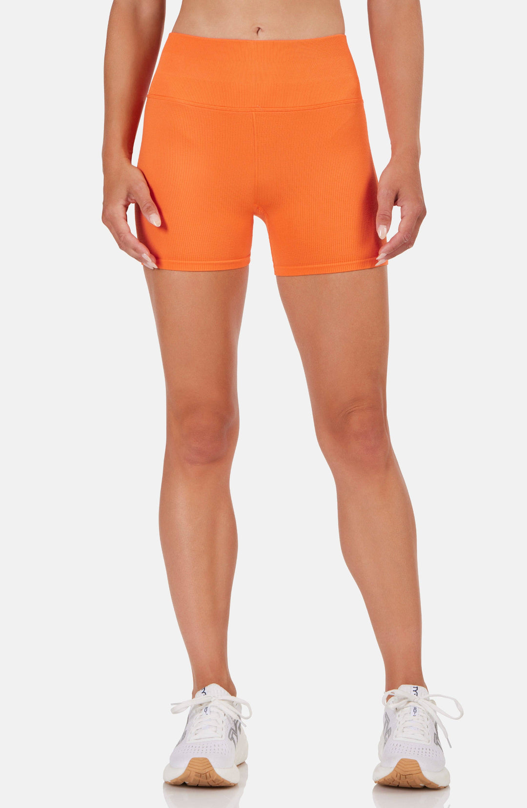 LiveBy - Seamless Ribbed Biker Shorts - Orange
