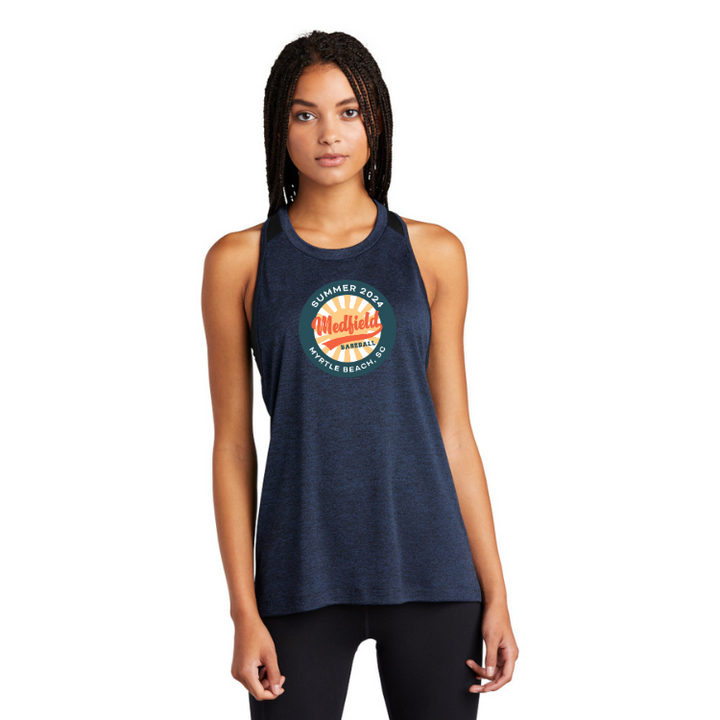 Camiseta sin mangas deportiva Tek Endeavor para mujer de Medfield Baseball 12U (LST466)