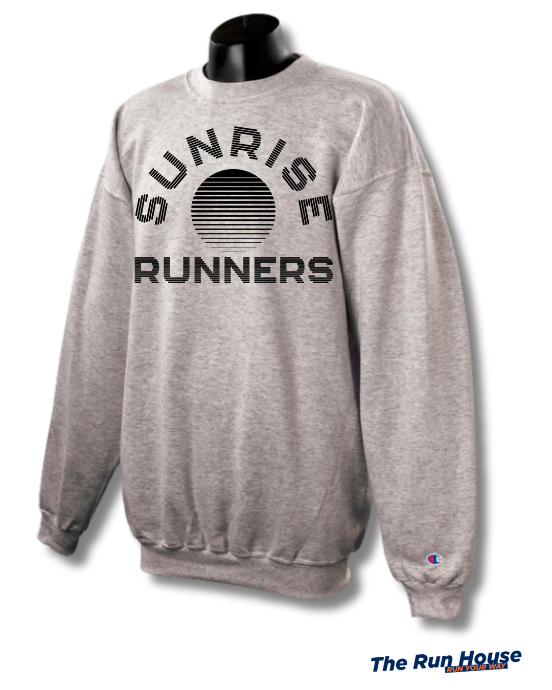 Sudadera con cuello redondo Champion® Powerblend® de Sunrise Runners (S600)