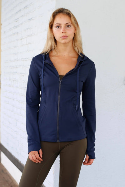 Chaqueta Relay Active Allegheny para mujer, color azul marino (K101ALLNV)