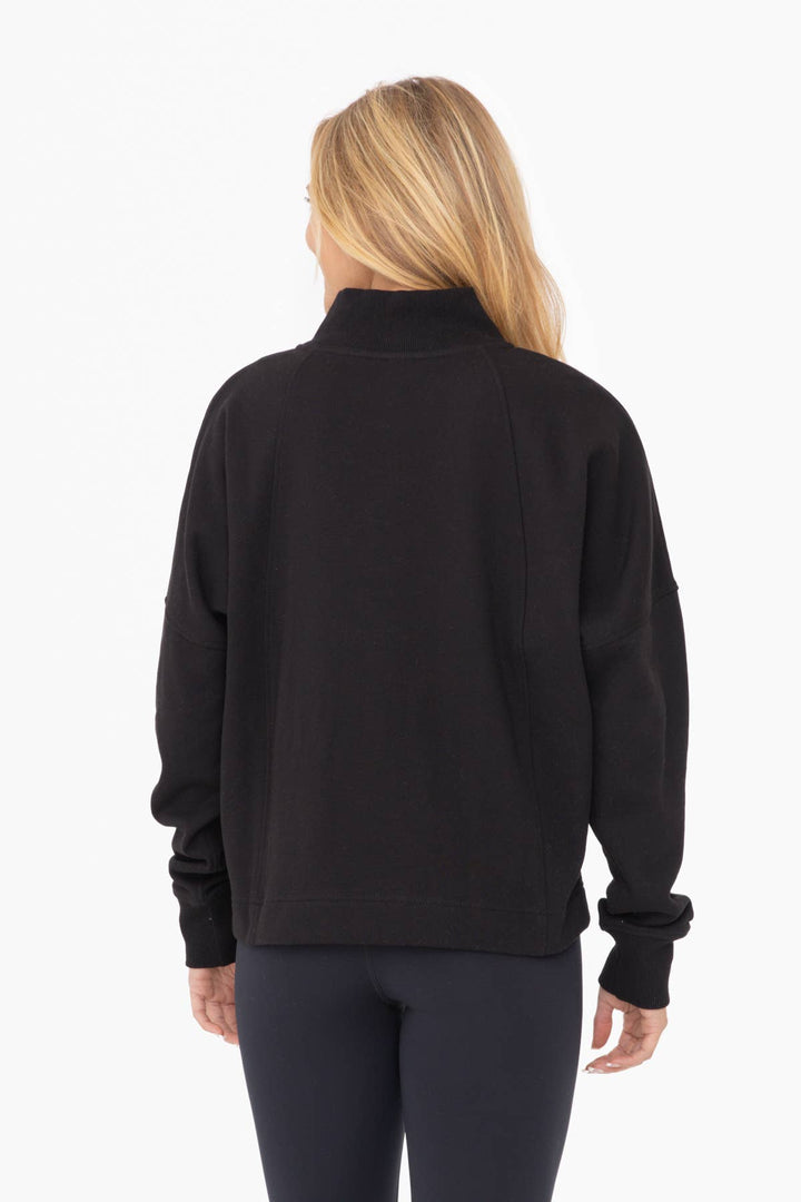 Mono B - Plush Half-Zip Fleece Pullover WOMEN