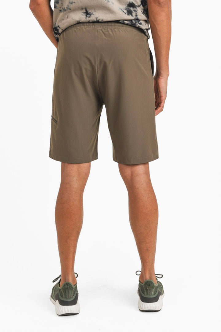 Mono B - MEN - Active Drawstring Shorts with Zippered Pouch