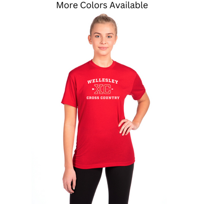 Wellesley Cross Country - Camiseta unisex de mezcla triple Next Level Apparel (NL6010)