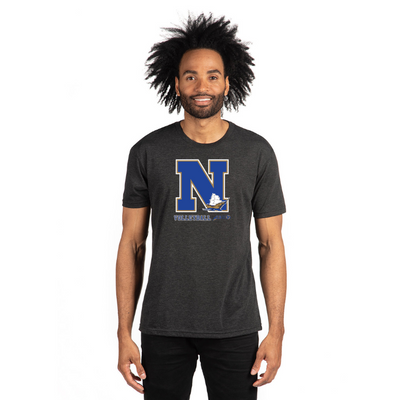 Camiseta unisex de triple mezcla de Next Level Apparel de Norwell Volleyball (NL6010)