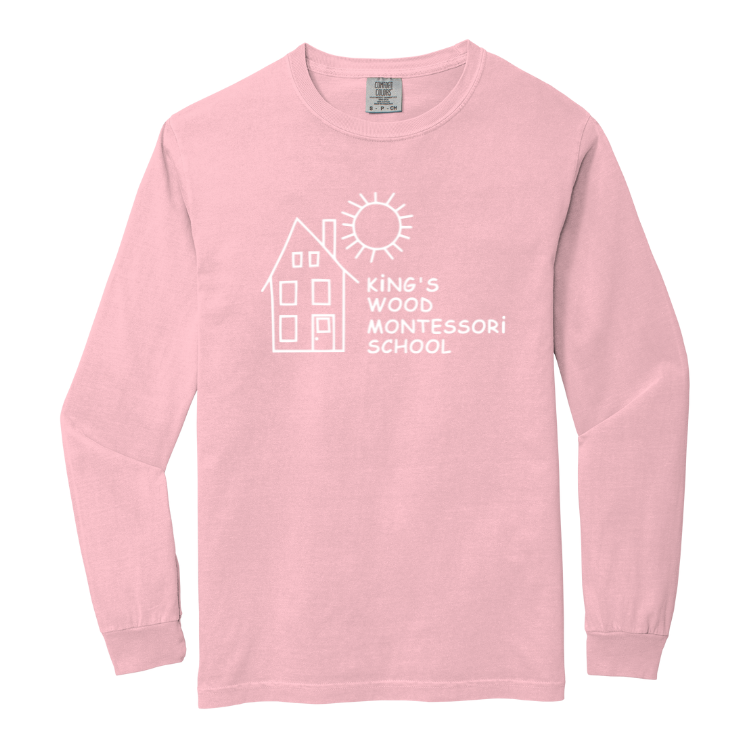 King's Wood Montessori School - Adult Heavyweight Long Sleeve Tee (6014)