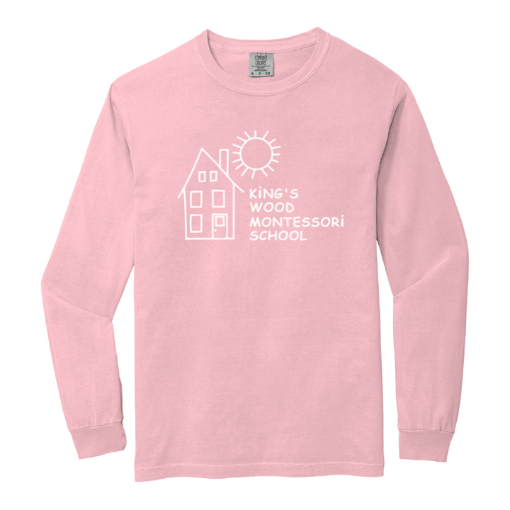 King's Wood Montessori School - Adult Heavyweight Long Sleeve Tee (6014)
