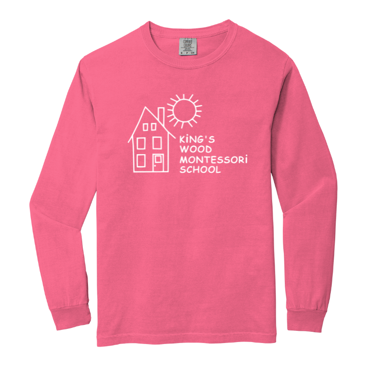King's Wood Montessori School - Adult Heavyweight Long Sleeve Tee (6014)
