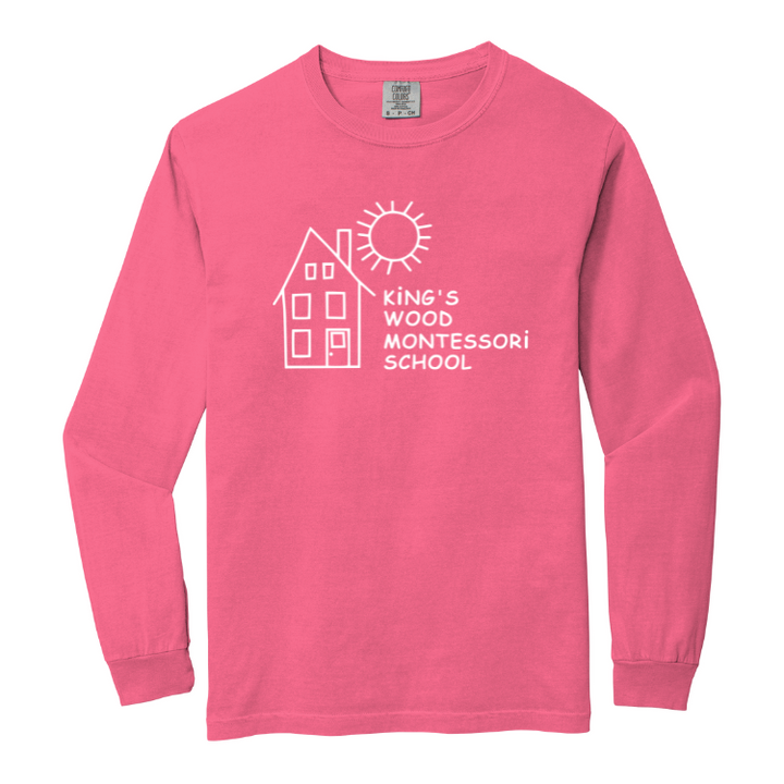 King's Wood Montessori School - Adult Heavyweight Long Sleeve Tee (6014)