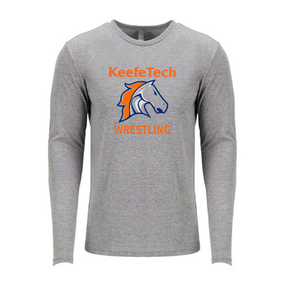 KT Wrestling - Next Level Apparel Men's Triblend Long-Sleeve Crew (6071)