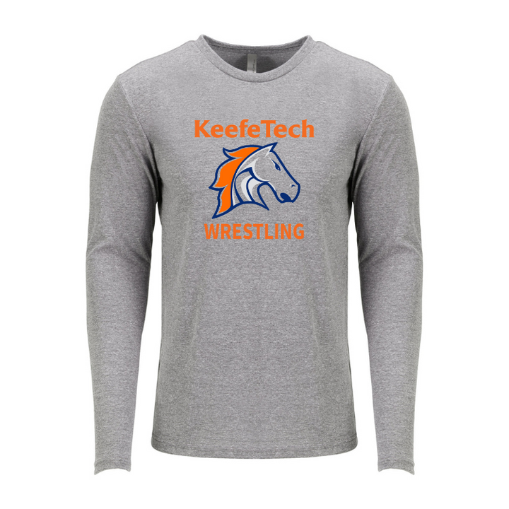 KT Wrestling - Next Level Apparel Men's Triblend Long-Sleeve Crew (6071)