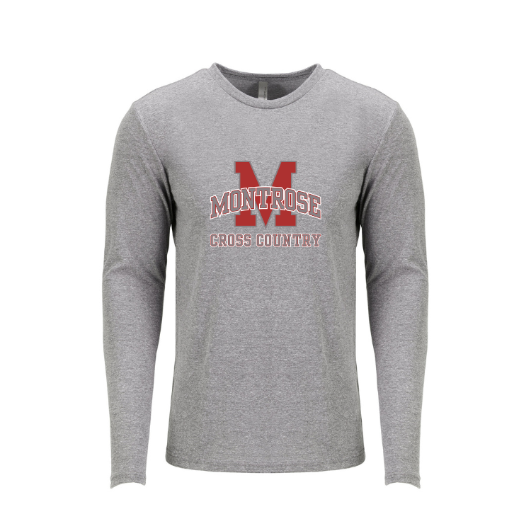 Montrose XC and Track & Field - Next Level Apparel Men's Triblend Long-Sleeve Crew (6071)