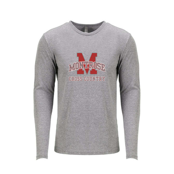 Montrose XC and Track & Field - Next Level Apparel Men's Triblend Long-Sleeve Crew (6071)