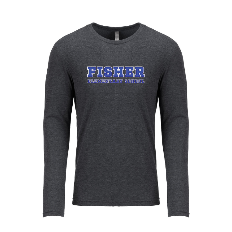 Fisher Elementary School - Next Level Apparel Men's Triblend Long-Sleeve Crew (6071)