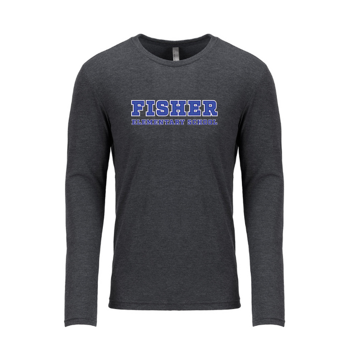 Fisher Elementary School - Next Level Apparel Men's Triblend Long-Sleeve Crew (6071)