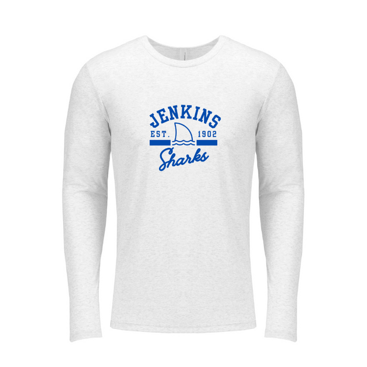 Jenkins Elementary - Next Level Apparel Men's Triblend Long-Sleeve Crew (6071)