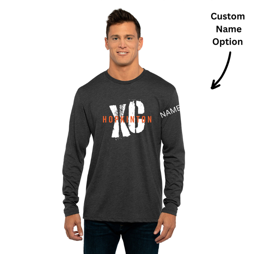 Hopkinton Cross Country - Next Level Apparel Men's Triblend Long-Sleeve Crew (6071)