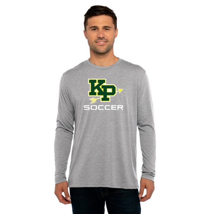 King Philip Boys Soccer - Next Level Apparel Men's Triblend Long-Sleeve Crew (6071)