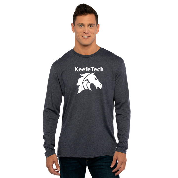 Keefe Tech High School - Next Level Apparel Men's Triblend Long-Sleeve Crew (6071)