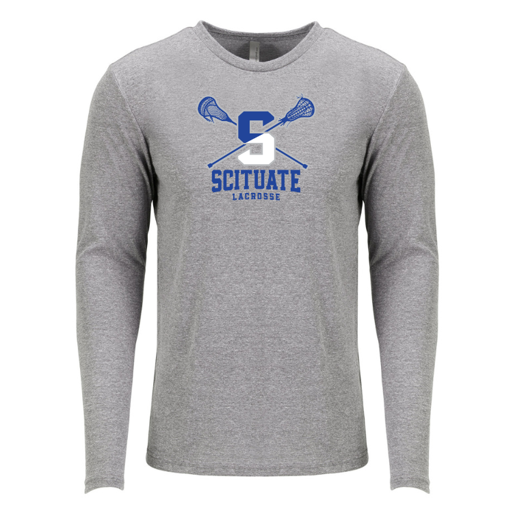 Scituate Lacrosse - Next Level Apparel Men's Triblend Long-Sleeve Crew (6071)