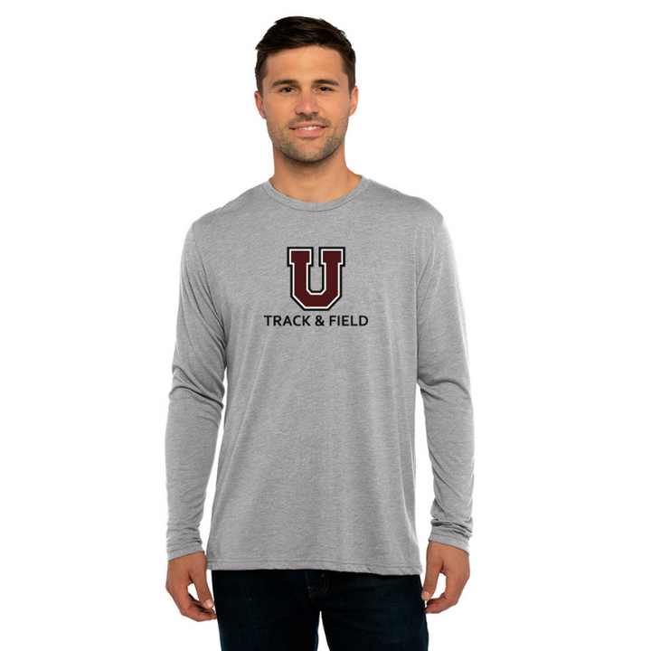 Camiseta de manga larga triblend para hombre de Union College XC - Next Level Apparel (6071)