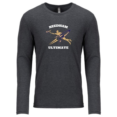 Needham Ultimate Frisbee - Camiseta unisex de manga larga triblend de Next Level Apparel (6071)