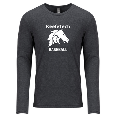 Keefe Tech Baseball - Next Level Apparel Men's Triblend Long-Sleeve Crew (6071)