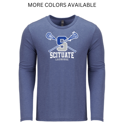 Scituate Lacrosse - Next Level Apparel Men's Triblend Long-Sleeve Crew (6071)