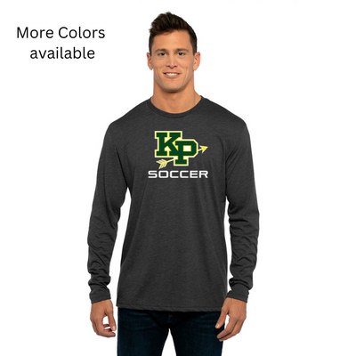 Camiseta de fútbol para niños King Philip Boys - Camiseta de manga larga triblend para hombre de Next Level Apparel (6071)