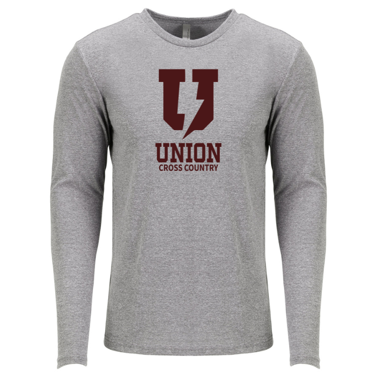 Union College XC - Next Level Apparel Men's Triblend Long-Sleeve Crew (6071)