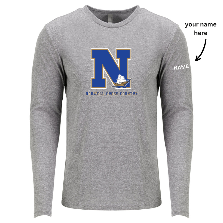 Norwell XC Next Level Apparel Men's Triblend Long-Sleeve Crew (6071)