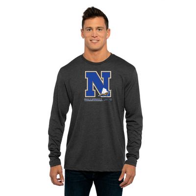 Camiseta de manga larga triblend para hombre de Next Level Apparel de Norwell Volleyball (6071)