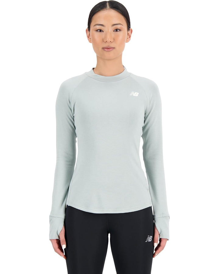 New Balance Q Speed ​​1NTRO Camiseta de manga larga - Juniper - MUJER (WT33284)