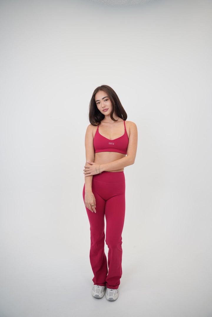 I Live in Luxury Red Sports Bra