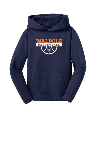 Walpole Youth Basketball Sport-Tek® Youth Sport-Wick®Fleece Hooded Pullover (YST244)